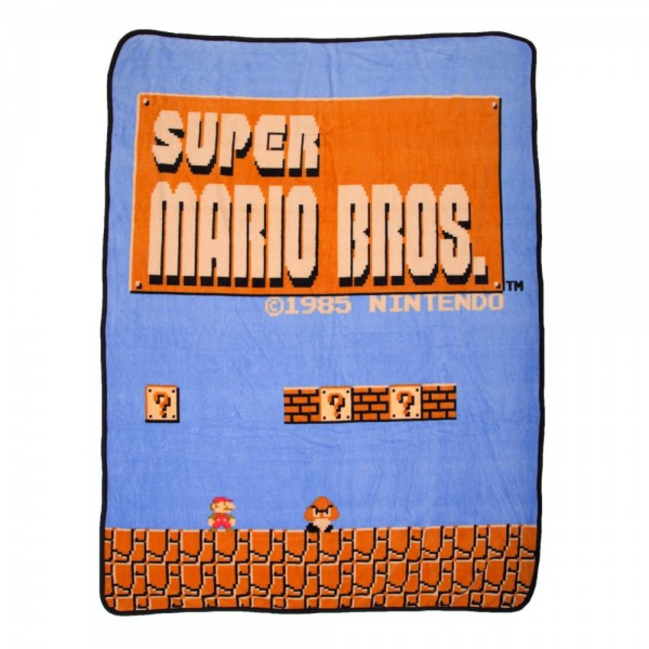 Nintendo Super Mario Bros. Retro Platform 48x60 Throw Blanket